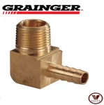 Grainger 6afk8 Brass Elbow 1/2" Barb X 3/8" Male Npt Factory New. Fixed Price $14.14.