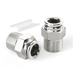 304 Stainless Steel Male Straight 3/8 Inch Tube Od X Npt Thread Push To. Fixed Price $20.24.