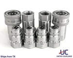 1/2 Inch Hydraulic Quick Coupler /coupling Iso A 7241 Npt 4 Sets. Fixed Price $59.99.