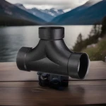 Charlotte Pipe 3 In Hub X Abs Flush Cleanout Tee Abs004480600. Fixed Price $29.99.
