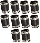 (10) P1056-150 Fernco 1-1/2" X1-1/2" Flexible Pipe Coupling Connectors. Fixed Price $64.99.