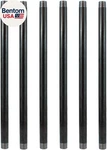 6 Pack 1/2" 24" Heavy Duty Pre-cut Grey Metal Pipe, Industrial Steel Fits Stan. Fixed Price $58.66.
