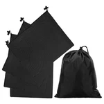 Uxcell 5pcs 210d Polyester Drawstring Bag With Toggle, 10 X 10x12inch, Black. Fixed Price $22.10.