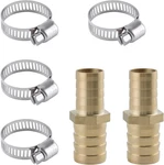 Leontool 2 Pack Hose Barb Fittings Reducer, 5/8" To 3/4" Brass Reducer. Fixed Price $12.98.