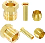 Uxcell 4 Set Fit For 6mm Tube Brass Compression Assortment Kit, Sleeve Ferrule &. Fixed Price $9.42.