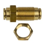 Push-to-connect Fitting Bulkhead Union - Fits 3/8" Air Tubing. Fixed Price $3.71.