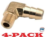 4-pack! 5/8" Hose Barb X 3/8" Male Npt Brass 90 Elbow 10hb-6mnpt-90 (ipm) New!. Fixed Price $32.62.