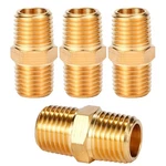 Sanpaint 4 Pcs Solid Brass Pipe Fitting, Hex Nipple, 1/4" X Npt Male Pip.... Fixed Price $8.90.