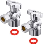 Minimprover 2 Pack Premium Brass Chrome Plated 1/2" Fip 2pcs 1/2"fipx3/8"od. Fixed Price $25.99.