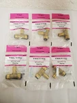 *lot Of 6* Tectite 1/2" Brass Ptc X Cts Street Outlet Tee. Fixed Price $34.99.