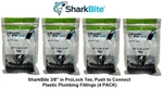 Sharkbite 3/8" In Prolock Tee, Push To Connect Plastic Plumbing Fitting (4 Pack). Fixed Price $12.49.