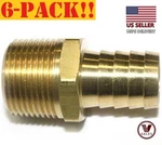 1" Hose Barb X 3/4" Mnpt Brass Straight Fitting 3v 102-1612c 6 Pack. Fixed Price $56.96.