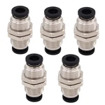 Bulkhead Union Push To Connect Tube Fitting 3/8 In Od Stainless Steel Do.... Fixed Price $27.81.