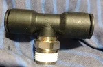 Legris 3108 12 18 Male Branch Tee, 12mm Tube Size, Nylon, Black, 7 Pk. Fixed Price $110.00.
