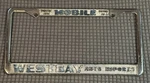Rare Westbay Auto Imports Mobile Alabama License Frame Porsche Vw Audi Mazda. Fixed Price $74.99.