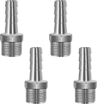 304 Stainless Steel 1/2" Barb Hose To 1/2 Npt Home Brew Pipe Barbed Nipple Fitti. Fixed Price $21.96.
