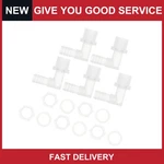 7/16" Hose Id G1/2 Male Npt Elbow Barb Connector Pp Clear 1set. Fixed Price $16.29.