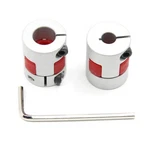 Befenybay 2pcs 6.35mm To 10mm Aluminium Plum Flexible Shaft Coupling D20 L25. Fixed Price $19.30.