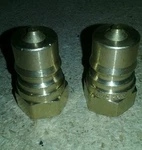 Qty 2 - Eaton Hansen B4kp26 Brass Iso-b Hydraulic Fitting,w/valve, Free Ship A2. Fixed Price $35.88.