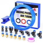 Tailonz 6mm Pu Air Hose Kit 10m Blue Pneumatic Tube Fittings Assortment Set. Fixed Price $25.99.