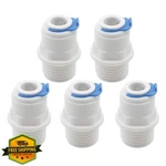 Jiuwu 3/8" Push 1/2" Pt Male Straight Tube Quick Connect 5 Pc. Fixed Price $20.00.