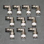 (10) Parker 90 Swivel Elbows, 1/4" Tube X Nptf Pipe, Prestolok Fitting. Fixed Price $39.95.