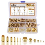 Hasaomoi 280pcs Compression 280pcs-1/4"/3/8"/5/16"/1/2"/3/16"/1/8" Kit, Gold. Fixed Price $32.19.