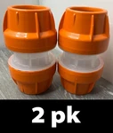 2pk Dura-line 20005097 2" Clear Lock Couplers Orange. Fixed Price $24.95.
