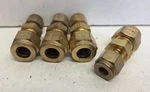 Lot Of 4 New No Box! Parker Ssp 3/8"tube Od X 1/4"tube Reducing Unions 6ru4-b. Fixed Price $24.95.
