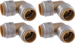 3/4 Inch 90 Degree Elbow, Pack Of 4, Push To Connect Brass Plumbing Fitting. Fixed Price $80.99.