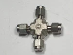 1- Swagelok Stainless Steel Union Cross Fitting, 1/16" Od Tube, Ss-100-4. Fixed Price $99.89.