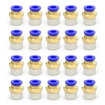 20-pack 8mm Tube Od X 1/4 Inch Thread Male Straight Push To Connect Fittings,.... Fixed Price $14.56.