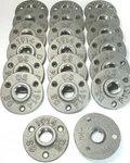 20 Pack - Malleable Iron 1/2 Inch 3 Hole Pipe Flange For Furniture Making. Fixed Price $29.99.