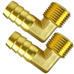 2pcs Brass 90 Degree Elbow 5/8" Hose Barb To 1/2" Npt Male Barbed Fitting By .... Fixed Price $24.89.