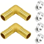 2 Pcs Brass Hose Barb Fitting 90 Degree Elbow 3/8x3/8 Inch Right Angle. Fixed Price $17.74.