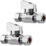 Minimprover 2 Pack Premium Brass 1/4" Compression X Angle Va. Fixed Price $23.47.