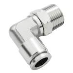 Beduan Push To Connect Fitting Elbow, 3/8" Tube 3/8"tube Od-1/2"npt, Silver. Fixed Price $20.41.