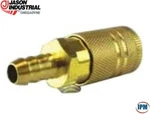 1/4" Brass Industrial Air Coupler, Quick Connect X Hose Barb, Jason Qch04b. Fixed Price $12.92.