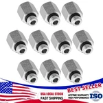 10pack #6 Sae/orb Male X 3/8" Nptf Female Hydraulic Adapter Fittings With Cover. Fixed Price $23.99.