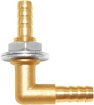 Joywayus 3/8 X Hose Barb Thru-bulk Head Hex Union 90 Degree L Right Angle El. Fixed Price $22.51.