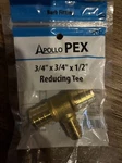 Apollo Pex Apxt343412 Reducing Tee 3/4" X 1/2" Barb Fitting. Fixed Price $8.99.