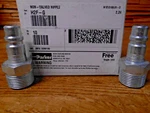 Parker H2f-g Quick Connect Plug, 1/2" Body, 3/4"-14 Npt Male Port (qty. 10-box). Fixed Price $48.00.