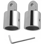 2 Pack 1 In Bimini Top Caps Tube 316 S/s Eye End Fitting Deck Slide Cap Pipe. Fixed Price $22.50.