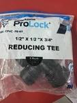 (2-pk) Sharkbite Push-to-connect Reducing Tee Fitting Plastic 1/2" X 3/4". Fixed Price $9.88.